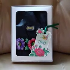 新品箱入りFEILER 日本製フラワー刺繍 ドローストリングバッグ
