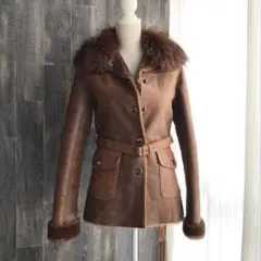 BODY DRESSING DELUXE ムートンコート ジャケット ブラウン