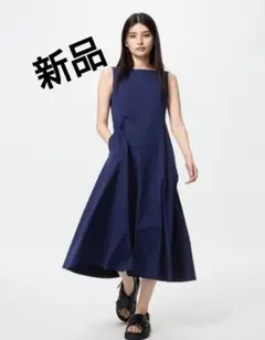 UNIQLO ウルトラストレッチエアリズムワンピース ネイビー