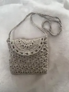 新生活準備♡ポシェット　ハンカチ入れ　小物入れ　テッシュ入れ　編み物