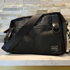 美品　PORTER ポーター　HEAT ヒート ショルダーバッグ ブラック　黒