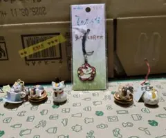 夏目友人帳　ニャンコ先生ストラップ6点セット　オマケ付き