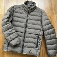 美品　ユニクロ+J ライトダウンジャケット ブラウン M コラボ
