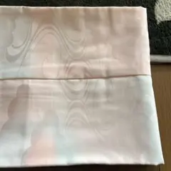 淡いピンクの雲模様 長襦袢　昭和