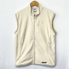 00s NIKE ナイキ フリースベスト ベージュ S y2k