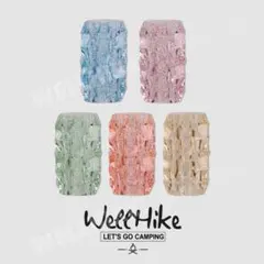 WELLHIKE ランタンシェード 満天星 クリスタル ゴールゼロ ピンク