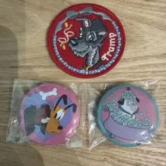 ディズニー缶バッジ ステッカーセット