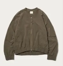 グリーンレーベルリラクシング ミリタリー　ブルゾン　アウター　ギャザー