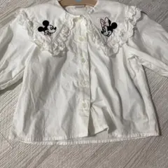 プティマイン　ディズニーコラボ 刺繍ブラウス