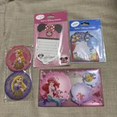 東京ディズニーリゾート メモ帳、付箋セット 4種