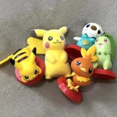 ポケモン　まとめ売り　5体　ピカチュウ チコリータ　ミジュマル　アチャモのサムネイル