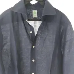 良品】Finamore フィナモレ ホリゾンタルカラーシャンブレーシャツ 39