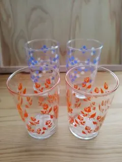 昭和レトログラス4個セット