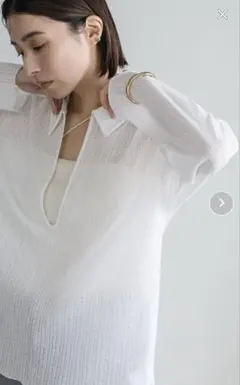 SELECTMOCA シアーフロントオープンネックトップス