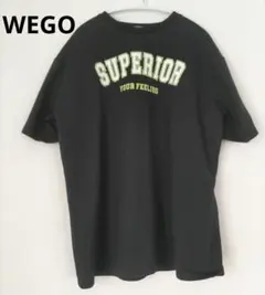 (美品)　WEGO　　半袖カットソー　チュニック　　黒　フリーサイズのサムネイル