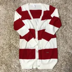 クレージュのカーディガン。お尻がすっぽりか隠れます。