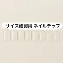 サイズ確認用ネイルチップ10サイズ】サンプル／オーダー前のぴったりフィット