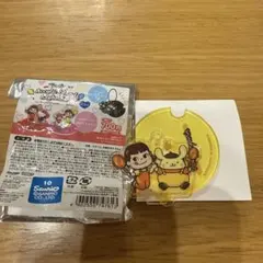 サンリオ 不二家　ポムポムプリン　アクリルスダンドキーホルダー　ペコちゃん