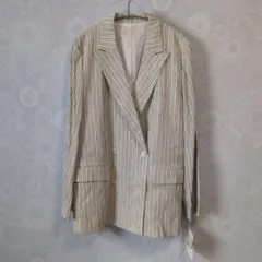 ヤマダヤ Ample ストライプ テーラードジャケット
