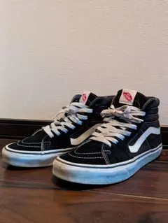 Vans ハイカットスニーカー ブラック/ホワイト 26cm