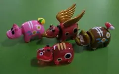 ⚫️ならぶんです「ビーチベコ」「神獣ベコ」「カラフルベコ」4点セット