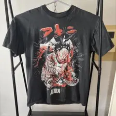美品 古着 AKIRA ヴィンテージグラフィックTシャツ 黒　M〜L
