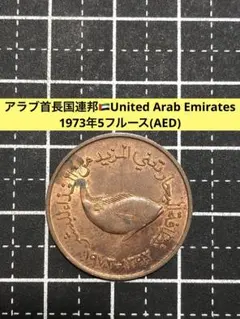 4762【アラブ首長国連邦】1973年ディルハム 大型硬貨 古銭 コイン
