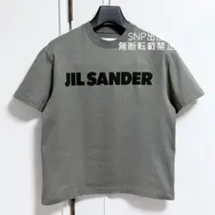 ジルサンダー 美品 ロゴ プリント コットンジャージー Tシャツ 半袖 オリーブのサムネイル