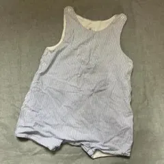 プチバトー ストライプ サロペット 74㎝ カットソー 赤ちゃん ベビー