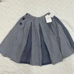 新品　apres les cours チェック スカート　140 アプレレクール