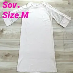 ✨美品✨Sov. ソブ 半袖 ハーフスリーブ ワンピース ピンク Mサイズ