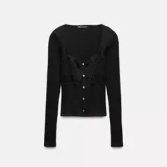 ZARA レース　トップス　ロンT