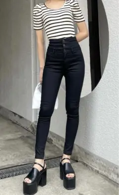 【新品未使用】 EMODA ハイウエストスキニーパンツ