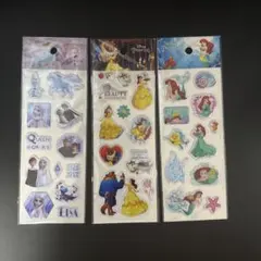 「海外公式」ぷくぷくシール ディズニーキャラクター 3点セット