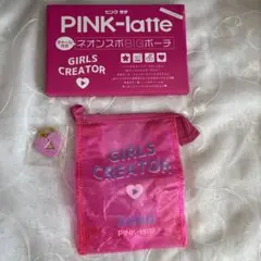 【新品未使用】PINK-latte ネオンスポBIGポーチのサムネイル