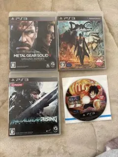PS3ソフトセット：METAL GEAR, DMC, ONE PIECE