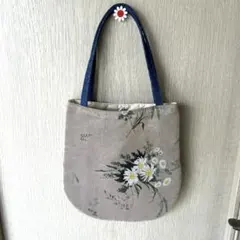 ハンドメイド、花柄ミニバッグ