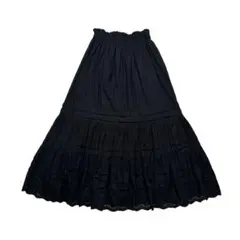 ジャーナルスタンダード レリューム コットン タック 刺繍 ロング スカート