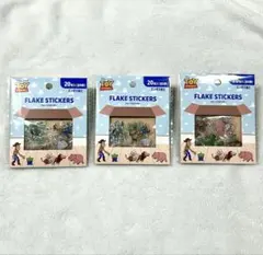 【3枚セット】トイストーリー フレークステッカーシール セリア Seria