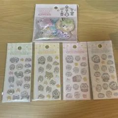 5個セット　ちいかわベビー　ミニミニぷっくりシール　おしりもっちりフレークシール