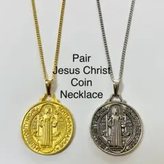 キリストコインネックレス　マリアネックレス　ペアカップル用ゴールドシルバー高品質