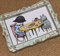 ヒグチユウコ フォトフレーム入 ポストカード せかいいちのねこより　ボリス雑貨店