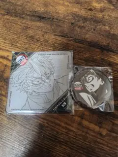 鬼滅の刃　ダイニング 第3期 コースター お楽しみくじ　缶バッジ　不死川実弥