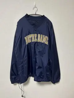 ノートルダム大学 ロゴ ナイロンジャケット 古着