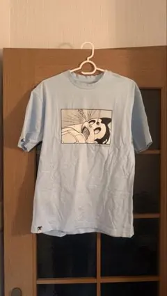 鉄腕アトム イラスト Tシャツ 水色　トップス　半袖