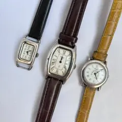 3本セット　オブレイ　フランス　銀無垢　メンズ　Obrey 稼働　ウォッチ　時計のサムネイル