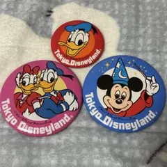 東京ディズニーランド ディズニー　ランド　ドナルド　デイジー　ミッキー　缶バッジ