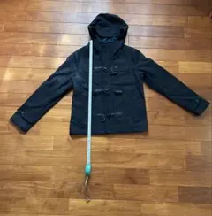 ちょっと値下げ！黒いダッフルコート フード付き