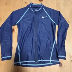 Nike ネイビー ジップアップラッシュガード XS 130