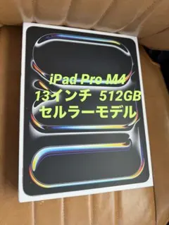 iPad Pro M4 13インチ 512GB Wi-Fi + Cellular